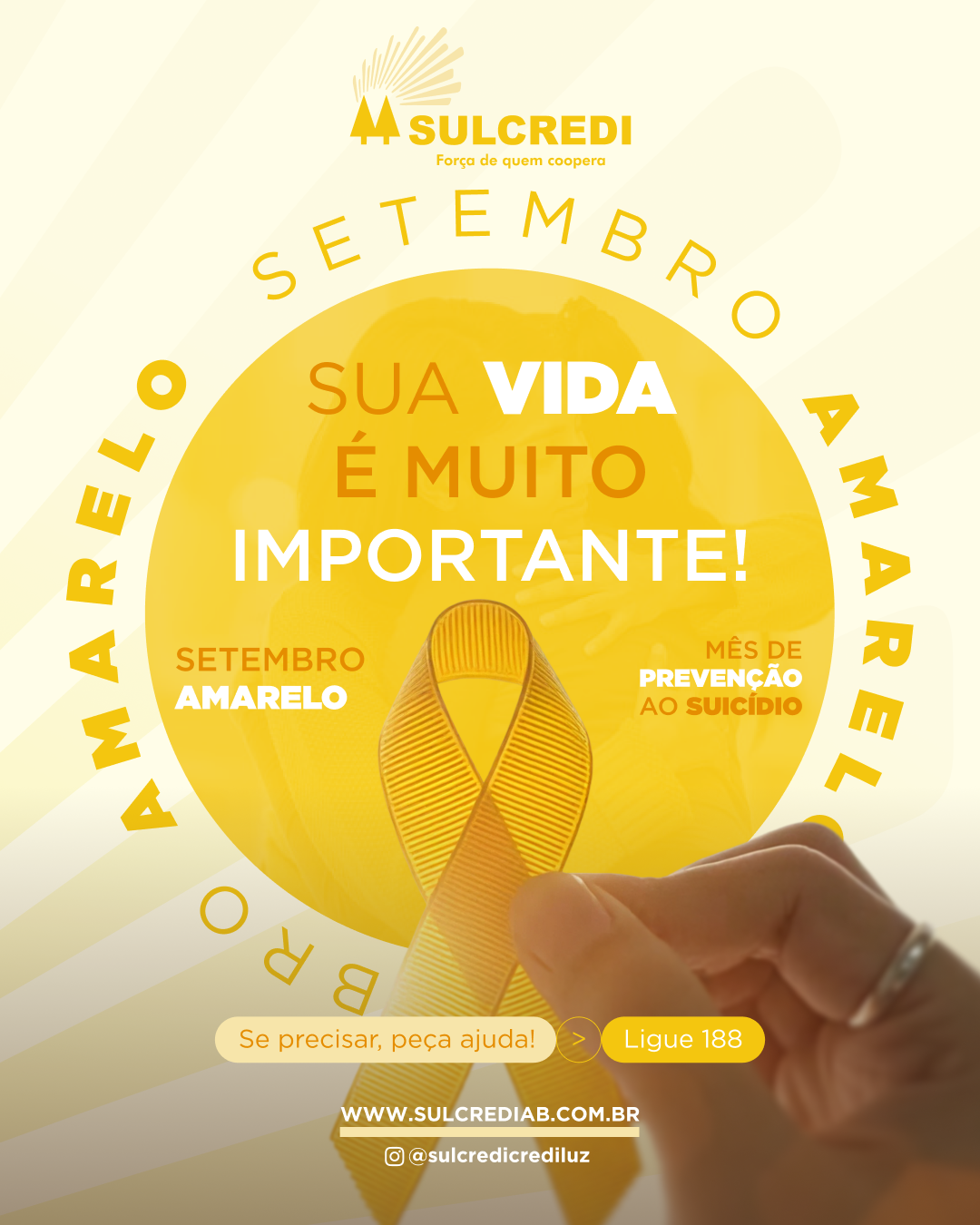 Setembro Amarelo reforça a importância da prevenção e do cuidado com a saúde mental