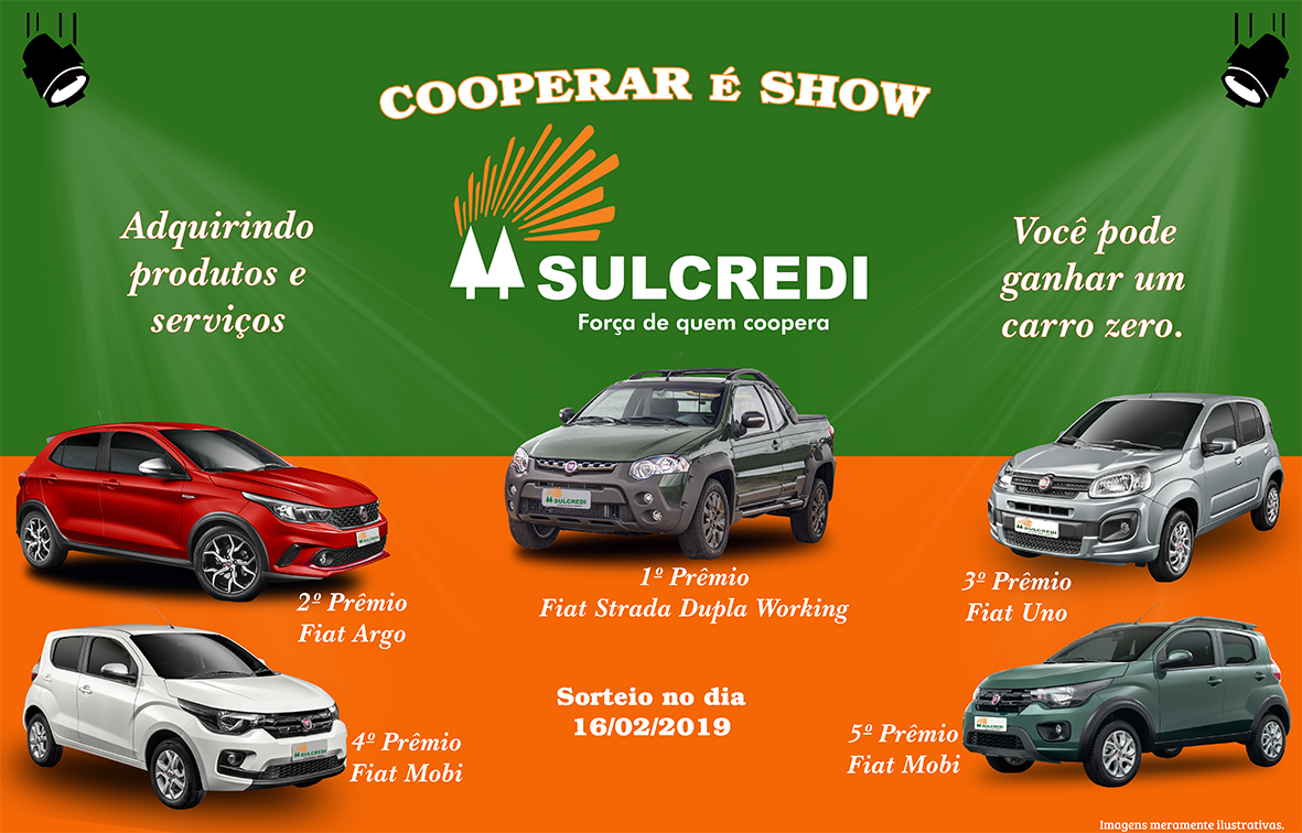 Sulcredi divulga os ganhadores da campanha Cooperar é Show